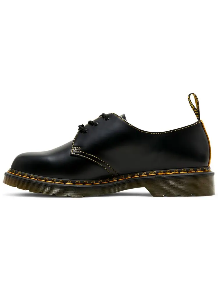 Кроссовки Dr. Martens x Jean-Michel Basquiat 1461 'Pez Dispenser', кожаные — изображение 3 из 8, черный