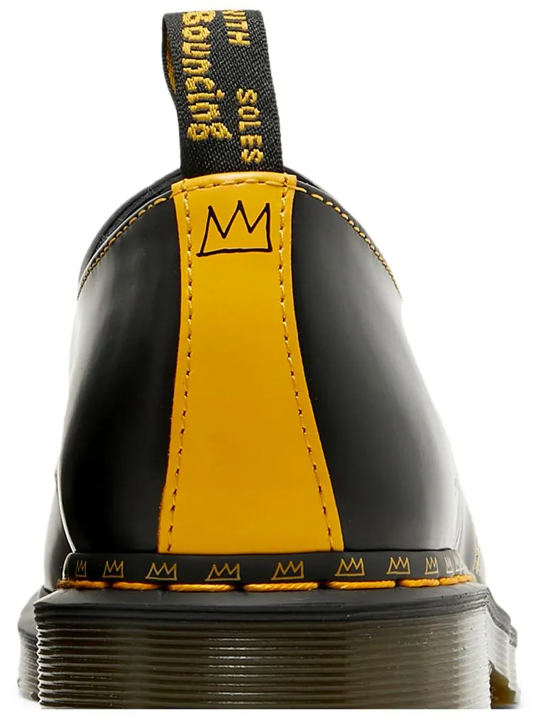 Кроссовки Dr. Martens x Jean-Michel Basquiat 1461 'Pez Dispenser', кожаные — изображение 7 из 8, черный