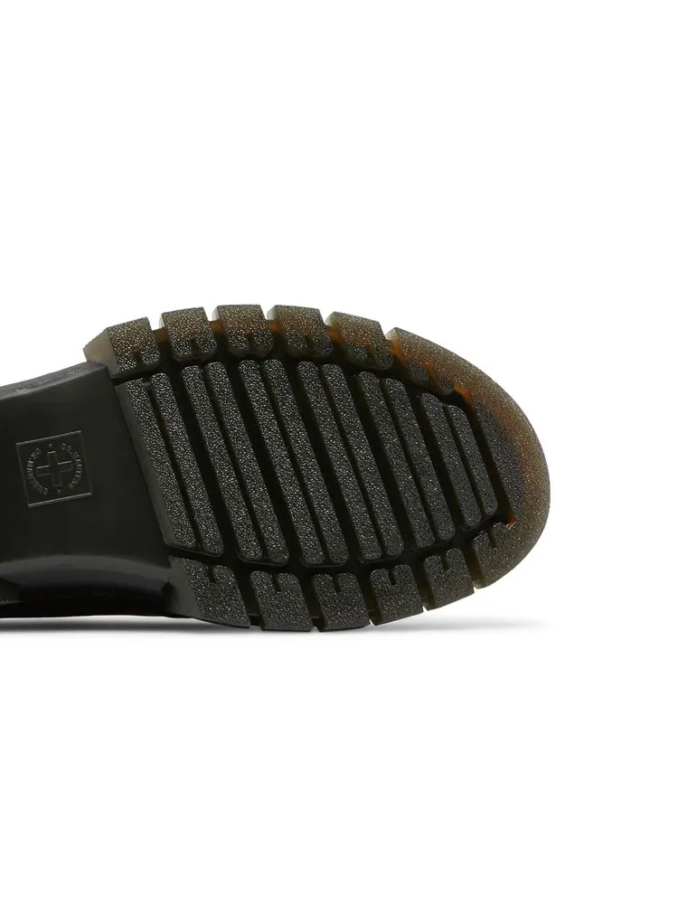 Кроссовки Dr. Martens Rikard Lunar Leather Platform Low 'Black', кожаные — изображение 5 из 8, черный
