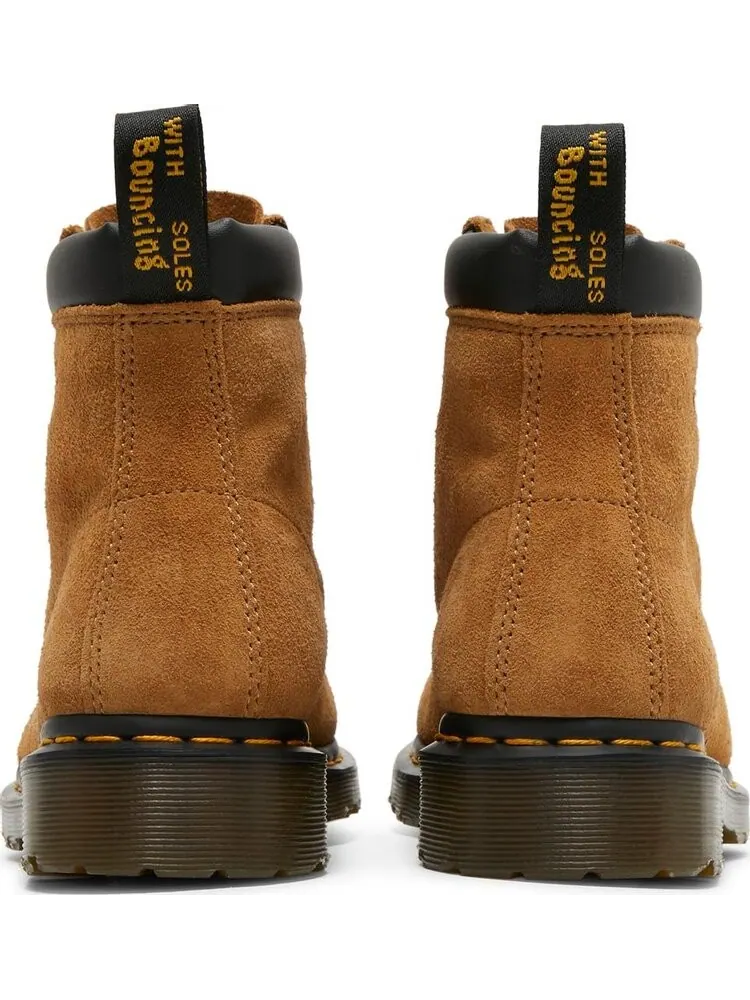 Ботинки мужские Dr. Martens x Stussy высокие кожаные — изображение 6 из 8, коричневый