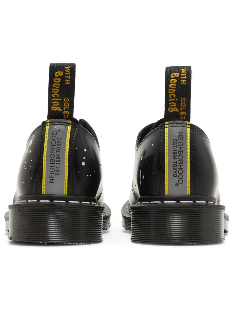 Кроссовки Dr. Martens Neighborhood x 1461 Made In England 'Paint Splatter' — изображение 6 из 8, черный