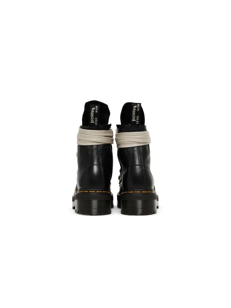 Ботинки Dr. Martens Rick Owens x 1460 кожаные черные на толстой подошве — изображение 6 из 6, черный