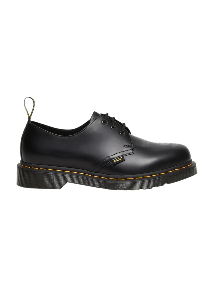Ботинки мужские Dr. Martens 1461 AAPE низкие кожаные черные — изображение 1 из 1, черный
