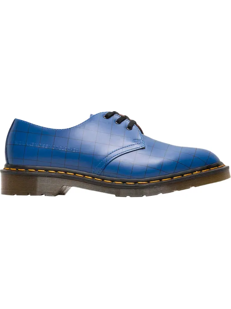 Ботинки мужские Dr. Martens Undercover x 1461 низкие с принтом — изображение 1 из 1, синий
