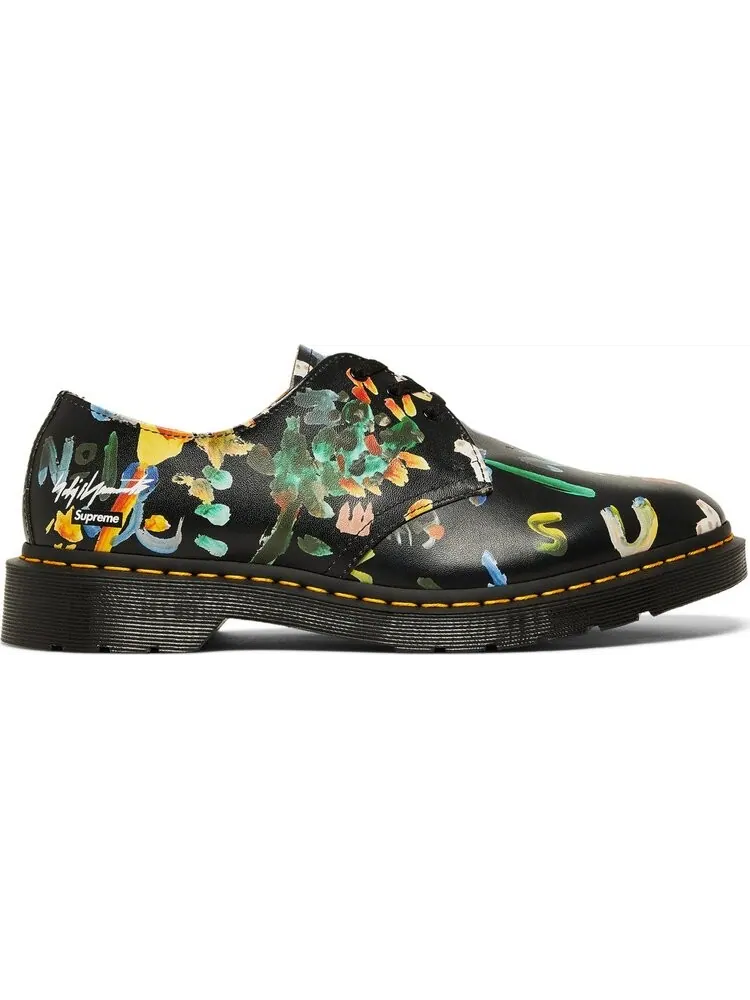 Ботинки Dr. Martens x Supreme x Yohji Yamamoto низкие с принтом — изображение 1 из 8, черный