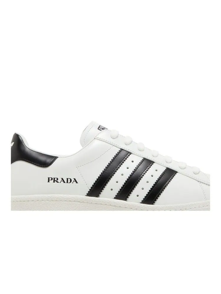 Кроссовки adidas Prada x Superstar 'White Black' — изображение 3 из 9, белый/черный/белый