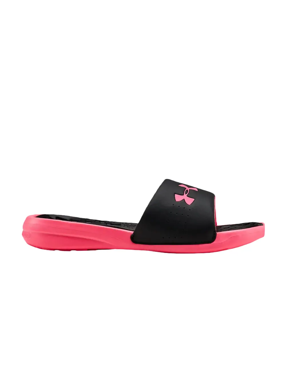 Кроссовки Wmns Playmaker Fixed Strap Slide Under Armour — изображение 1 из 1, черный/розовый