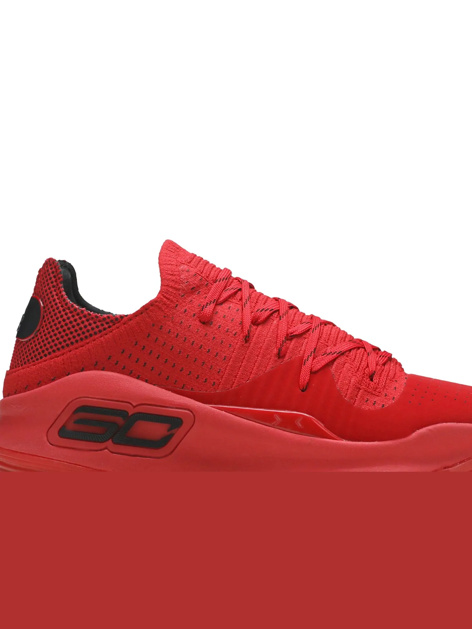 Кроссовки Curry 4 Low Under Armour — изображение 2 из 8, красный/красный/красный