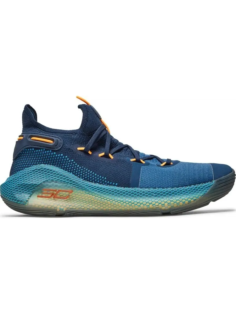 Кроссовки Under Armour Curry 6 Underrated — изображение 1 из 8, синий