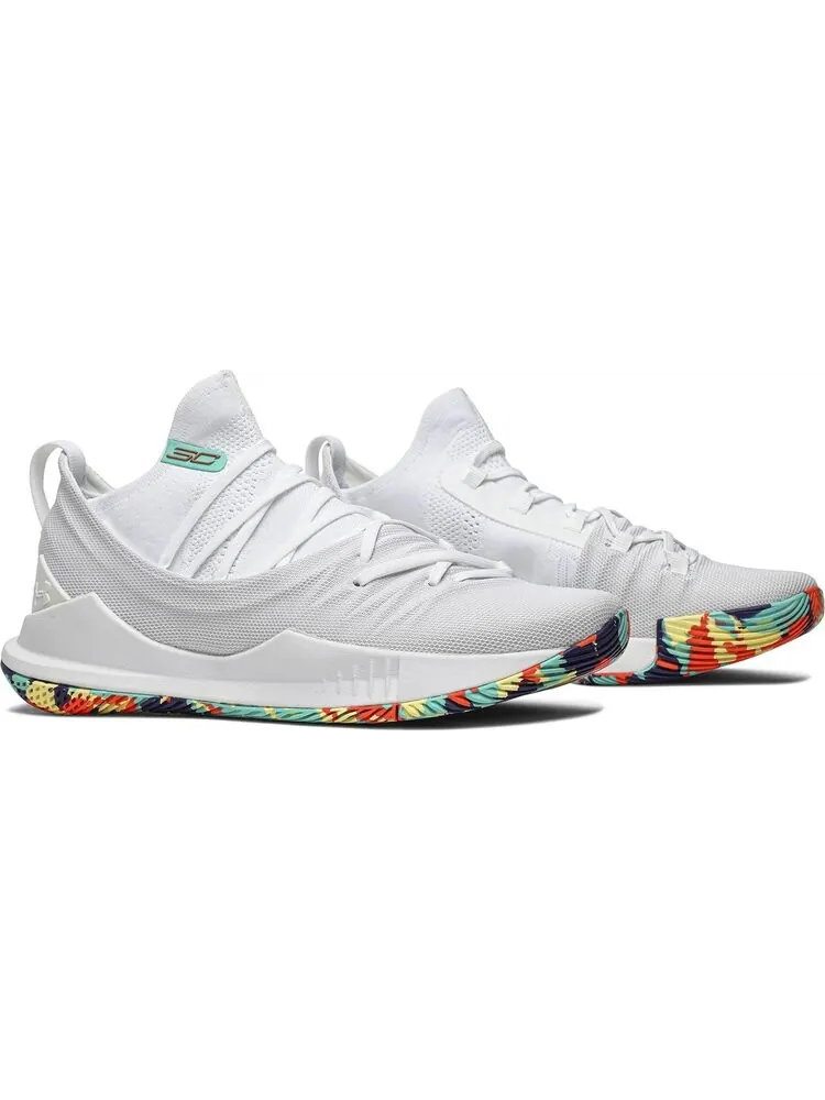 Кроссовки Under Armour Curry 5 Confetti — изображение 8 из 8, белый