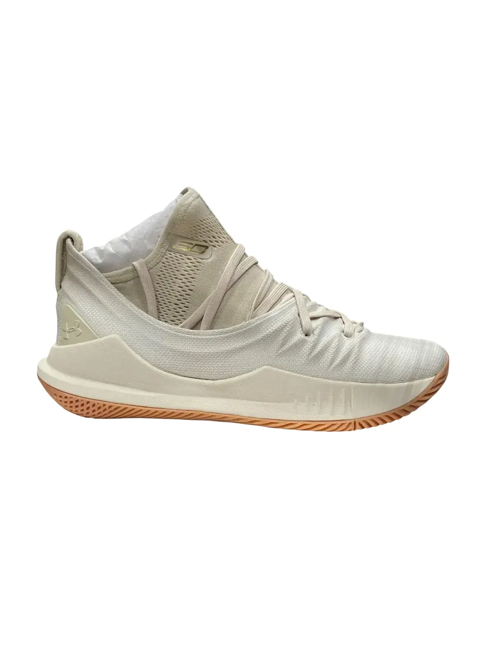Кроссовки Curry 5 GS Under Armour — изображение 1 из 1, бежевый/золотистый