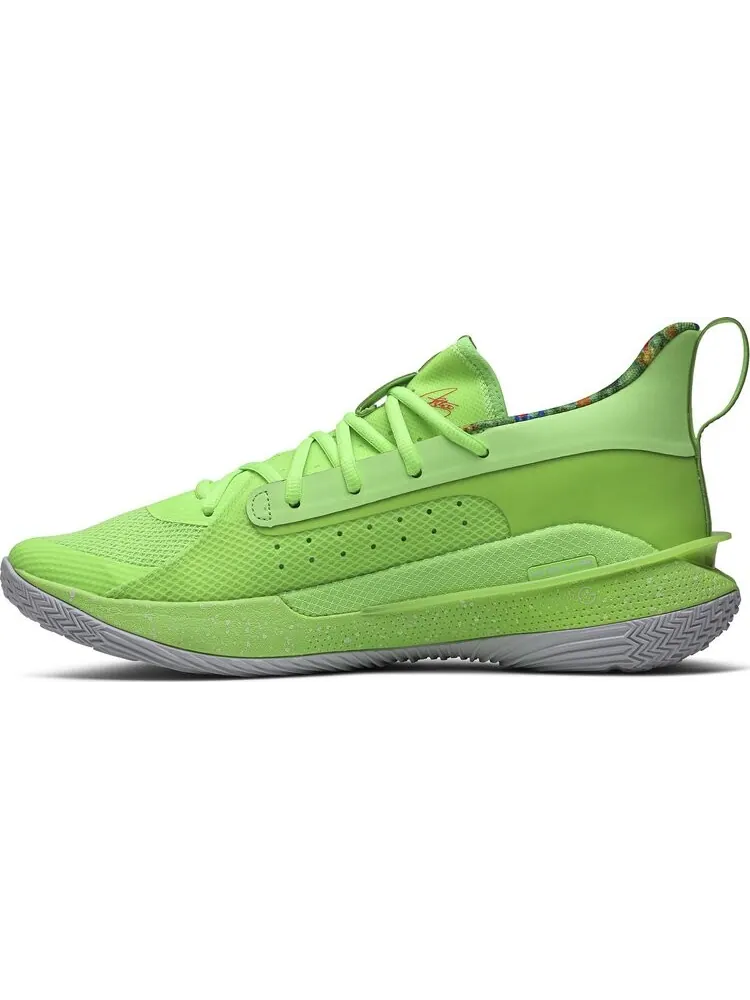 Кроссовки Under Armour Sour Patch Kids x Curry 7 Lime — изображение 3 из 8, зеленый
