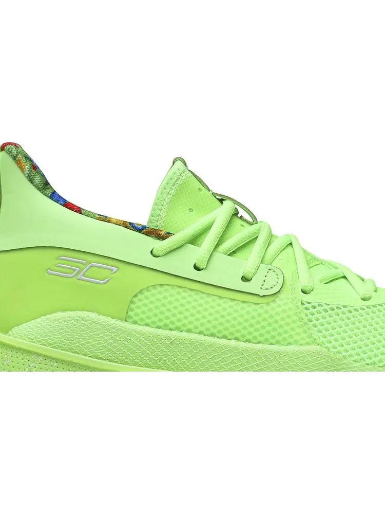 Кроссовки Under Armour Sour Patch Kids x Curry 7 GS Lime — изображение 2 из 8, зеленый