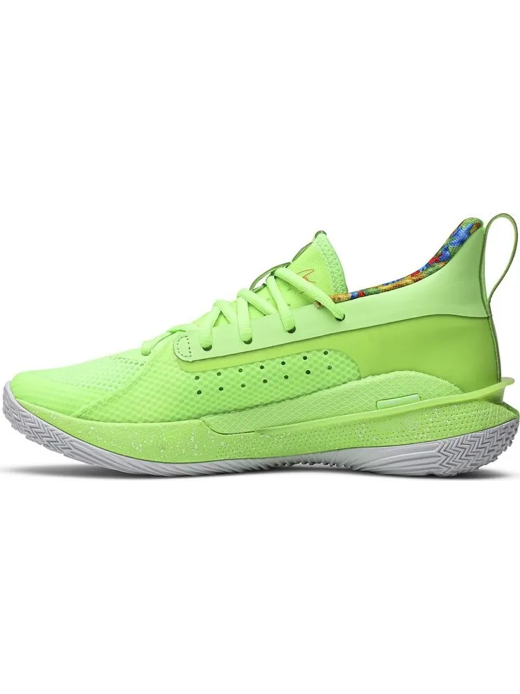 Кроссовки Under Armour Sour Patch Kids x Curry 7 GS Lime — изображение 3 из 8, зеленый