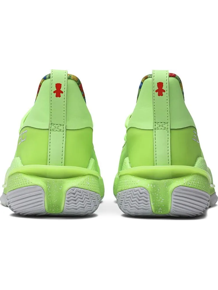 Кроссовки Under Armour Sour Patch Kids x Curry 7 GS Lime — изображение 6 из 8, зеленый