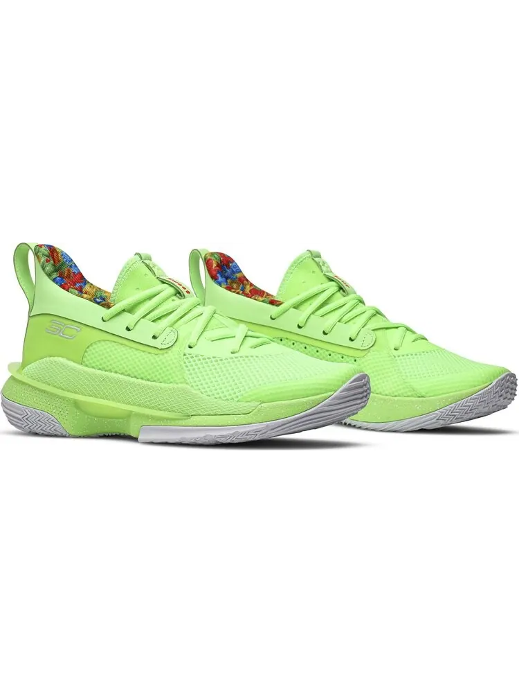 Кроссовки Under Armour Sour Patch Kids x Curry 7 GS Lime — изображение 8 из 8, зеленый