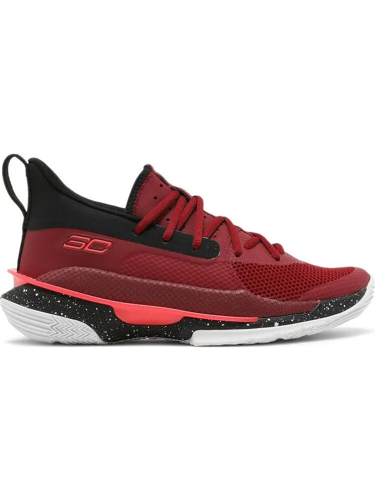 Кроссовки Under Armour Curry 7 GS Red Cordova — изображение 1 из 8, красный