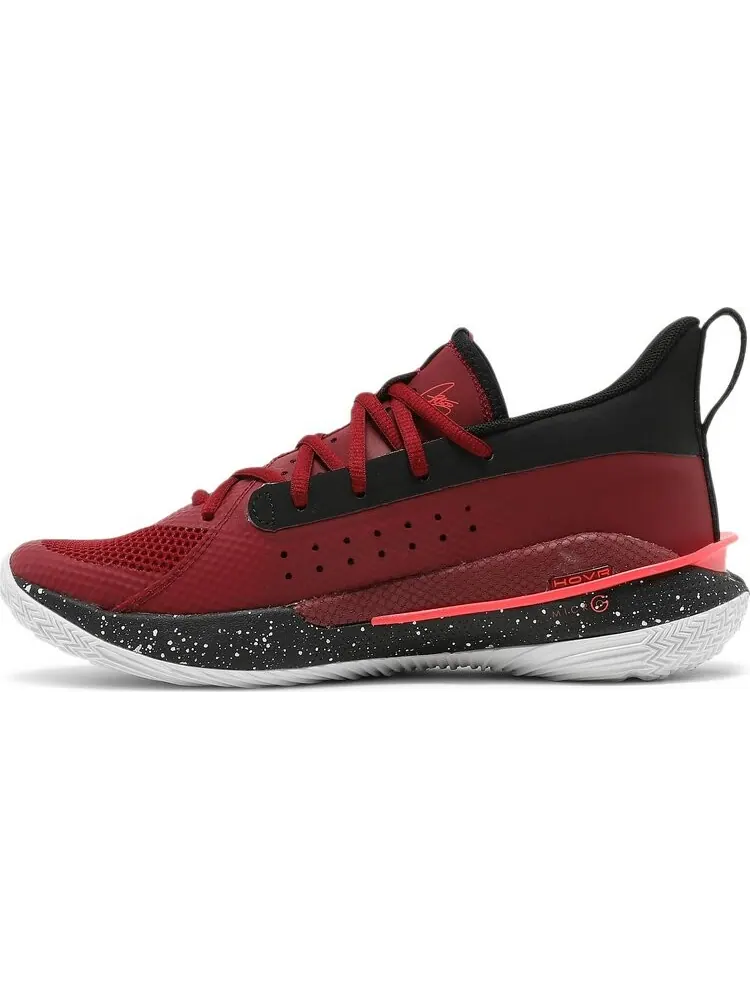 Кроссовки Under Armour Curry 7 GS Red Cordova — изображение 3 из 8, красный