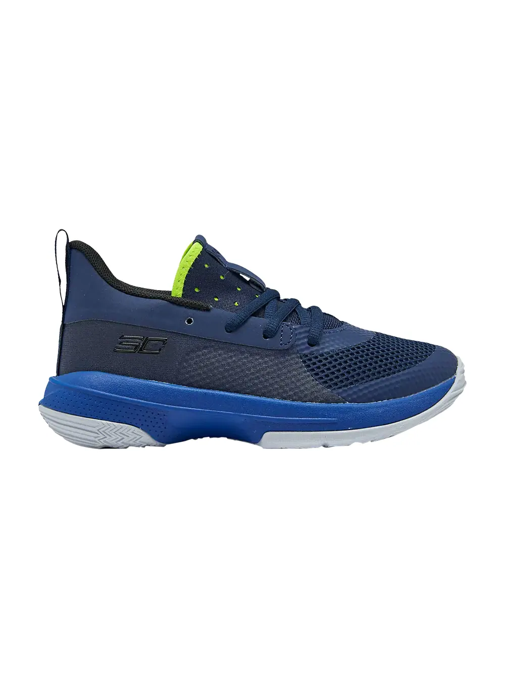 Кроссовки Curry 7 Little Kids Under Armour — изображение 1 из 1, черный/желтый