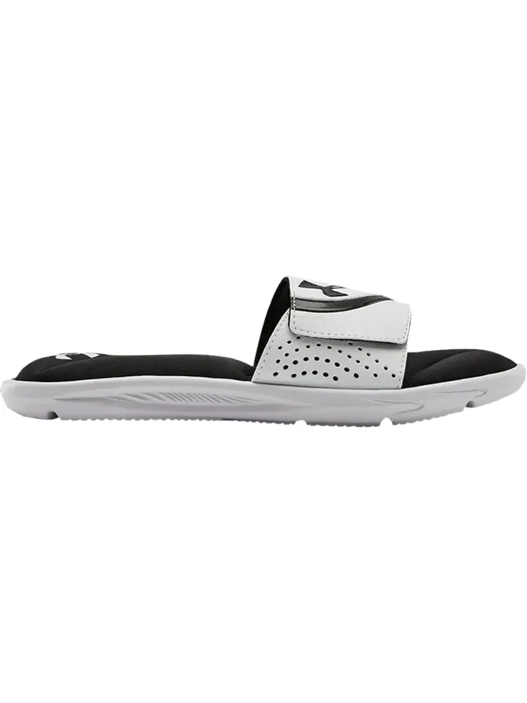 Сандалии Under Armour Ignite 6 Slide GS White Black — изображение 1 из 1, белый