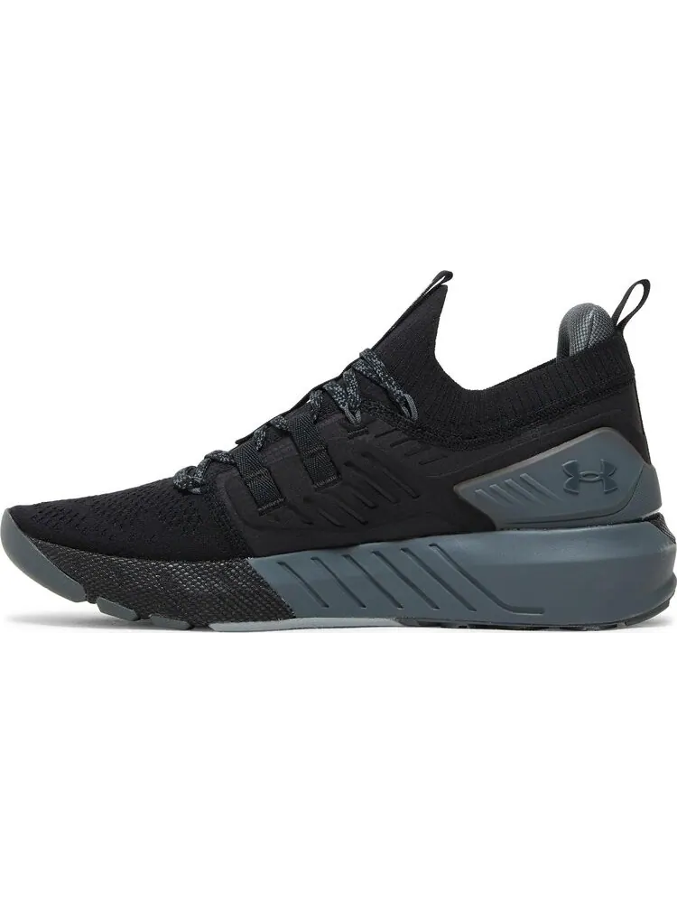 Кроссовки Under Armour Project Rock 3 Black Pitch Grey — изображение 3 из 8, черный