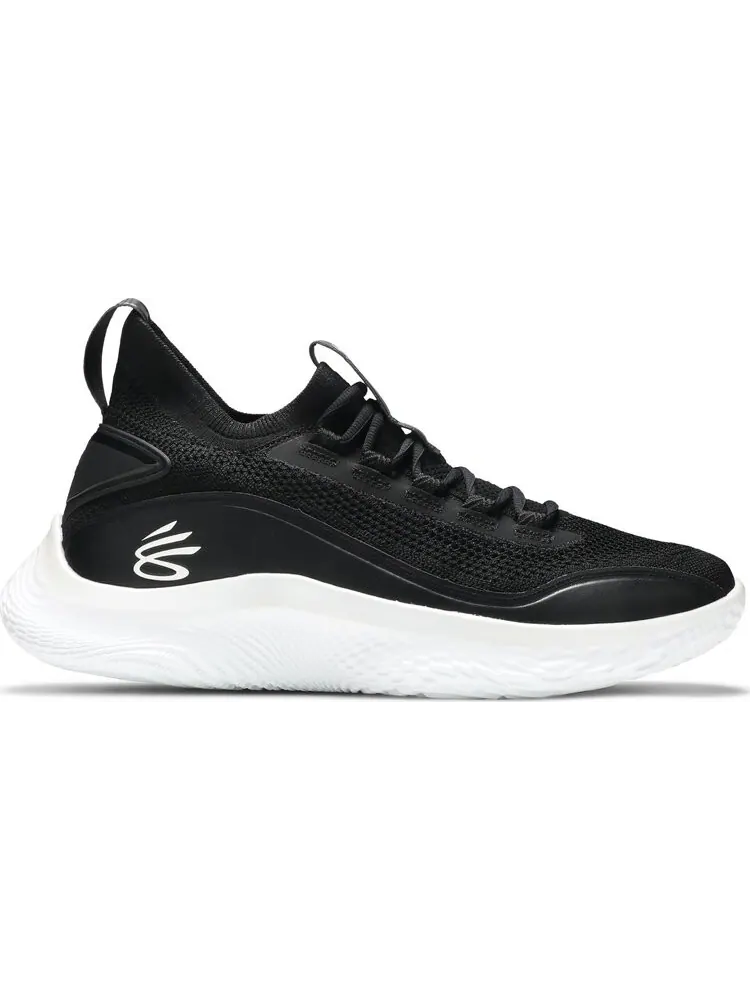 Кроссовки Curry Flow 8 Black White — черный