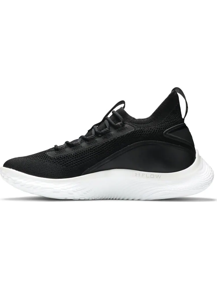 Кроссовки Curry Flow 8 Black White — изображение 3 из 8, черный