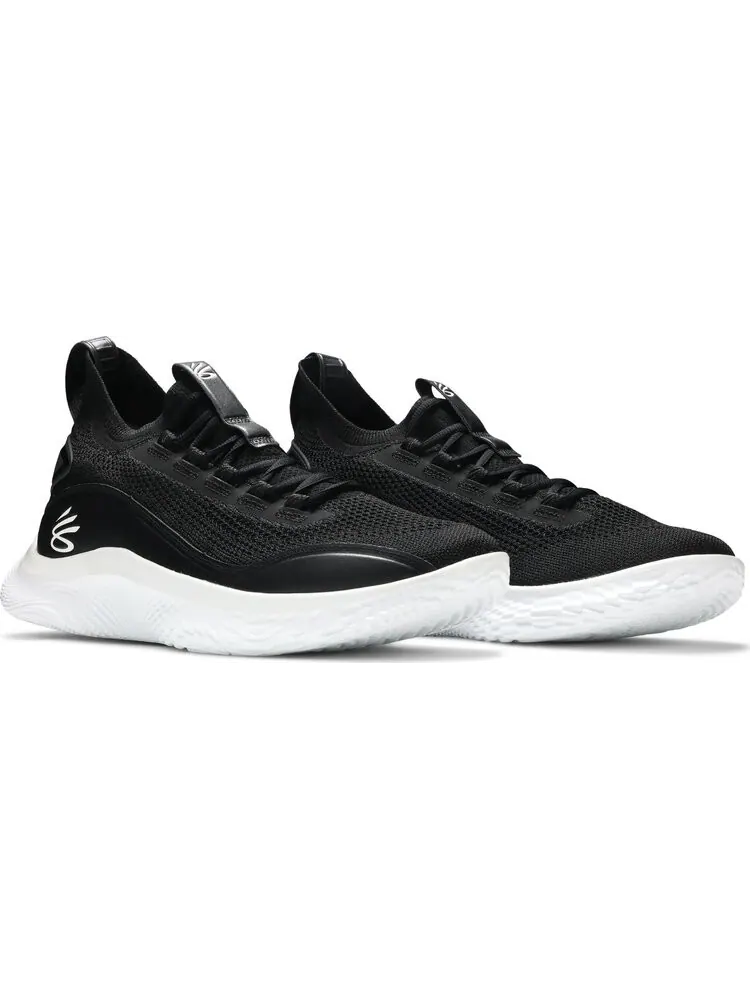 Кроссовки Curry Flow 8 Black White — изображение 8 из 8, черный