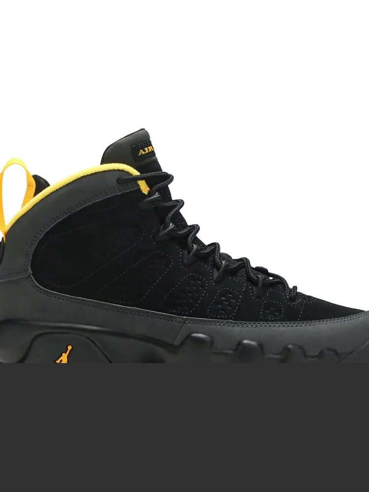 Кроссовки Air Jordan 9 Retro GS Dark Charcoal University Gold — изображение 2 из 8, серый