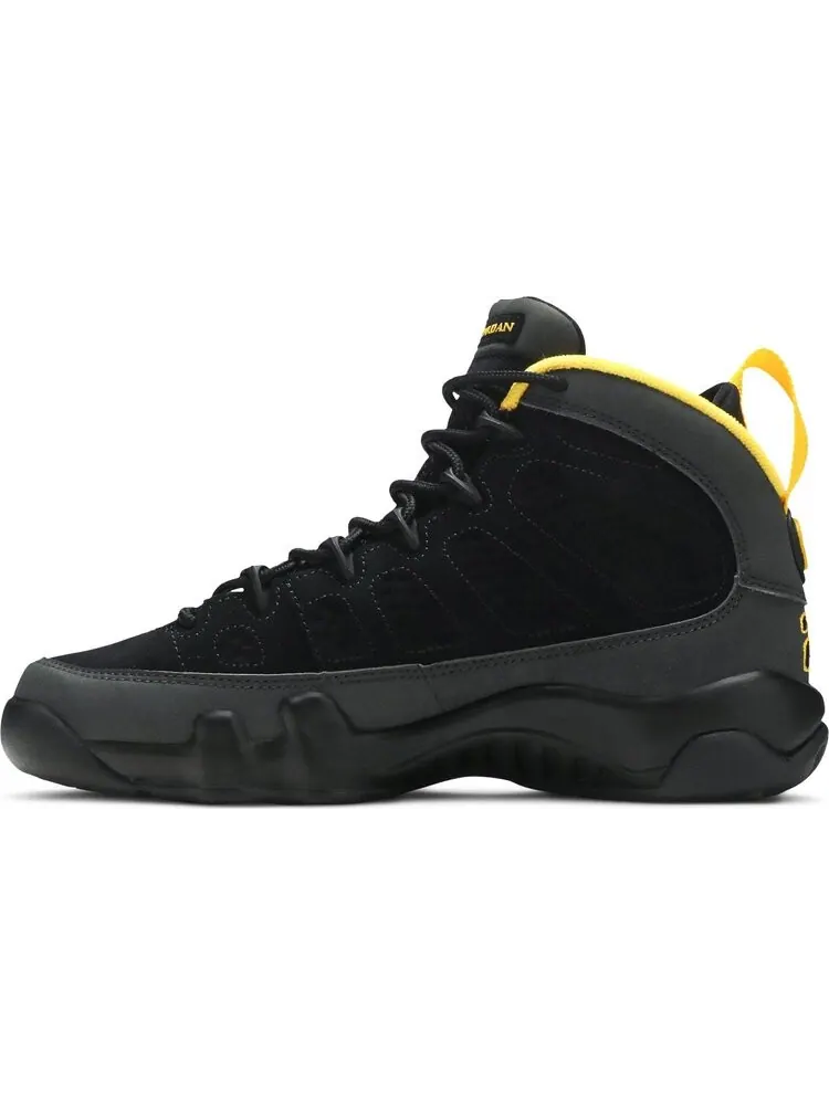 Кроссовки Air Jordan 9 Retro GS Dark Charcoal University Gold — изображение 3 из 8, серый