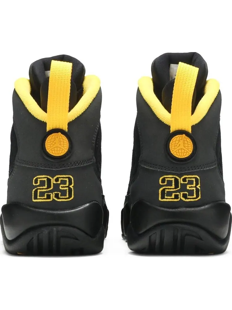 Кроссовки Air Jordan 9 Retro GS Dark Charcoal University Gold — изображение 6 из 8, серый
