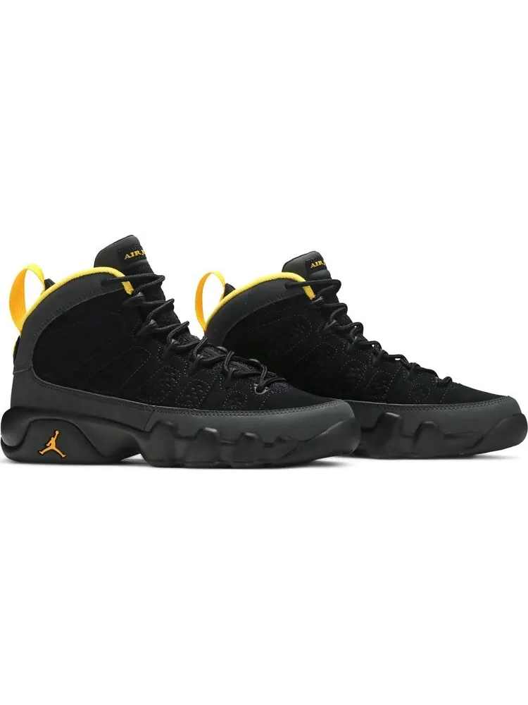 Кроссовки Air Jordan 9 Retro GS Dark Charcoal University Gold — изображение 8 из 8, серый