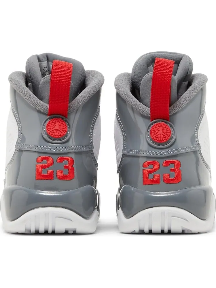Кроссовки Air Jordan 9 Retro GS Fire Red — изображение 6 из 8, серый