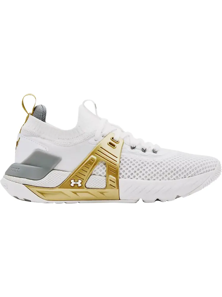 Кроссовки Under Armour Wmns Project Rock 4 White Metallic Gold — изображение 1 из 1, белый