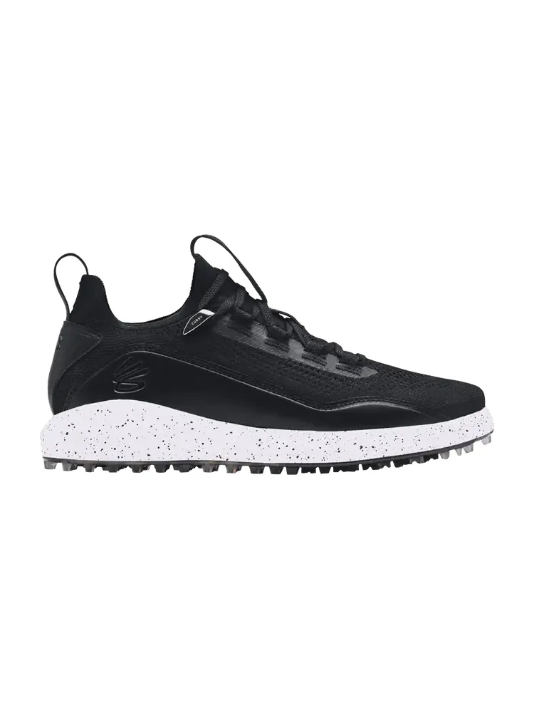 Кроссовки Under Armour Curry 8 Spikeless Golf Black White — изображение 1 из 1, черный