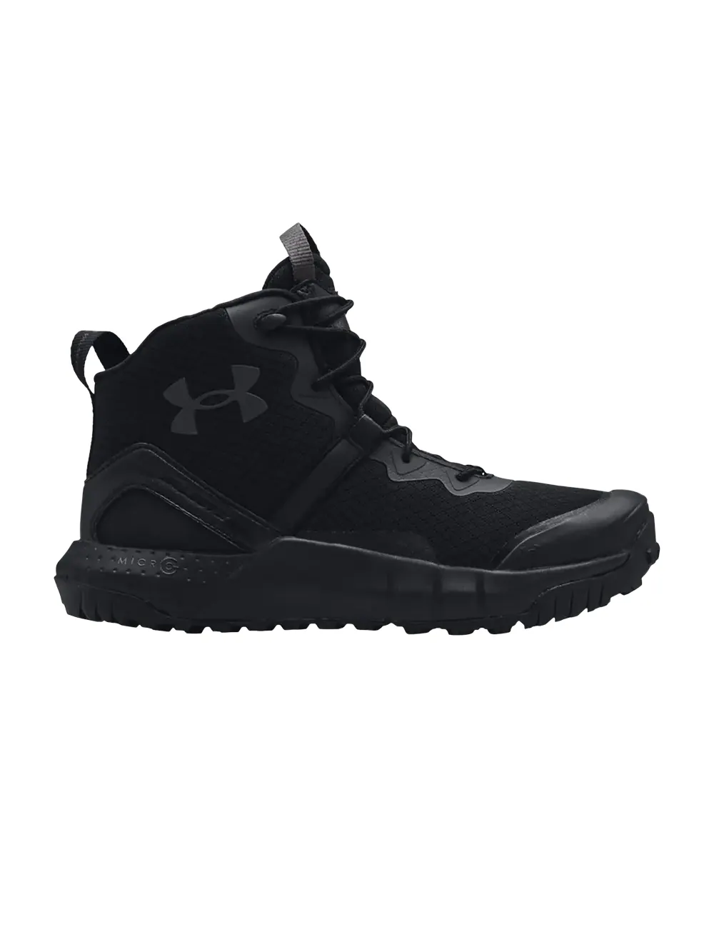 Кроссовки Micro G Valsetz Zip Mid Tactical Boots Under Armour — изображение 1 из 1, черный/серый