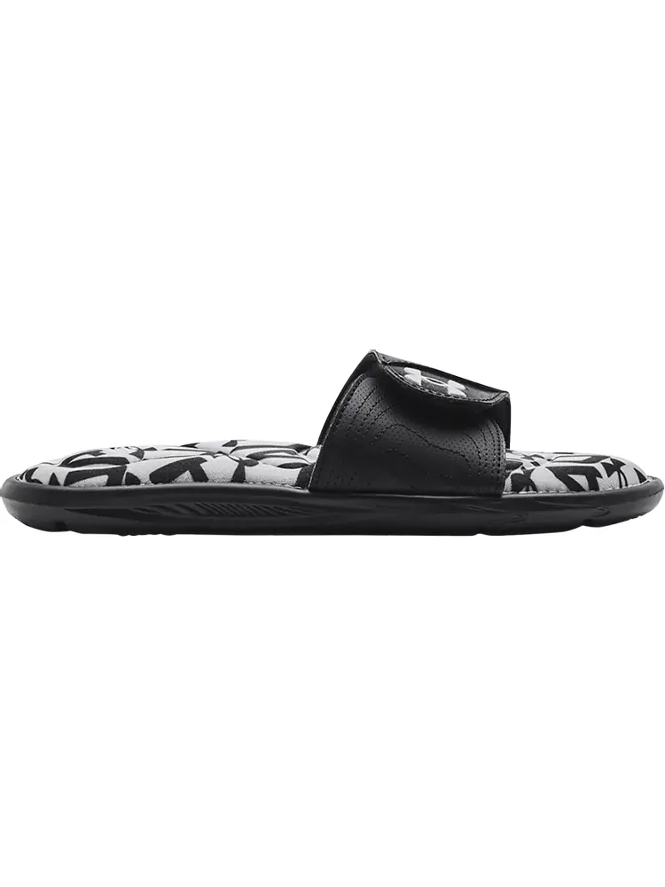 Сандалии Under Armour Wmns Ignite 6 Graphic Footbed Slide Halo Grey Black — изображение 1 из 1, серый