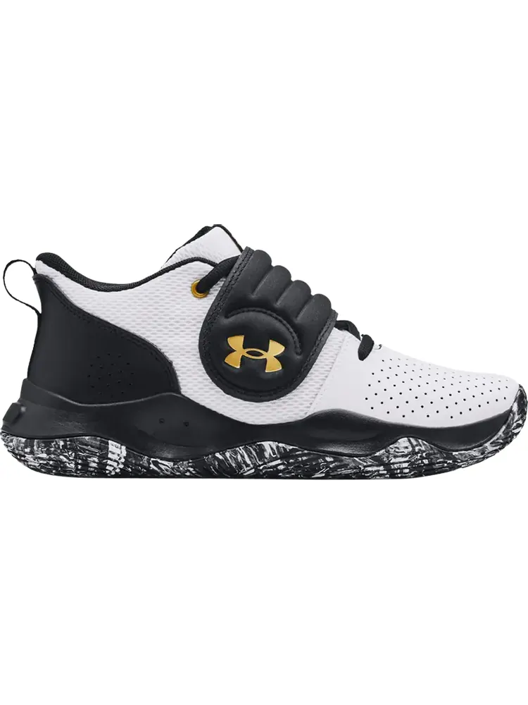 Кроссовки Under Armour Zone BB GS White Black Gold — изображение 1 из 1, белый