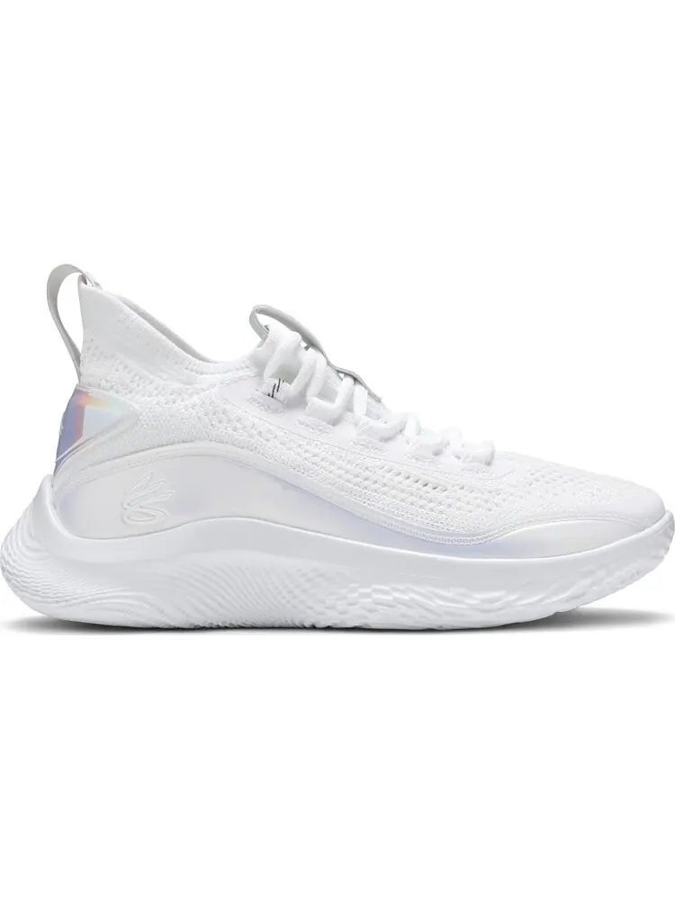 Кроссовки Curry Flow 8 GS White Iridescent — изображение 1 из 8, белый