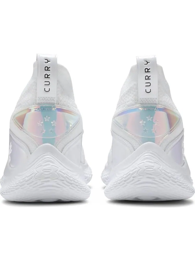 Кроссовки Curry Flow 8 GS White Iridescent — изображение 6 из 8, белый