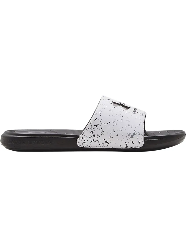 Сандалии Under Armour Ansa Graphic Slide White Jet Grey Speckled — изображение 1 из 1, белый