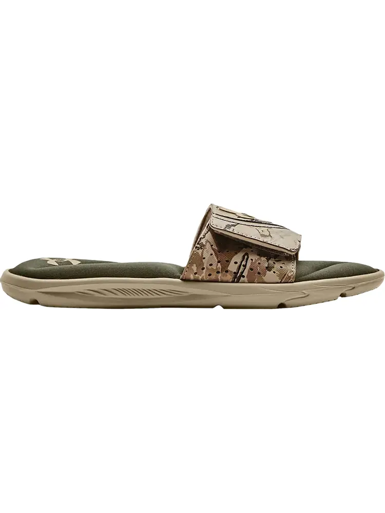 Сандалии Under Armour Ignite 6 Graphic Strap Slide Khaki Base Camo — изображение 1 из 1, зеленый