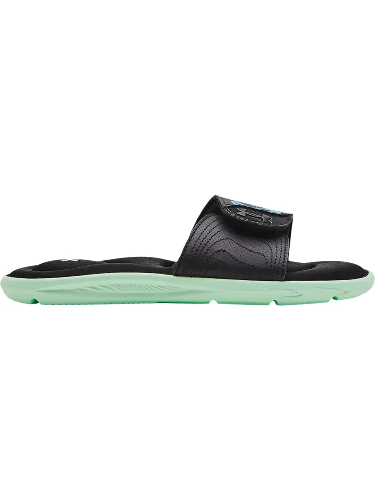 Сандалии Under Armour Wmns Ignite 4 Graphic Strap Slide Black Aqua Foam — изображение 1 из 1, черный
