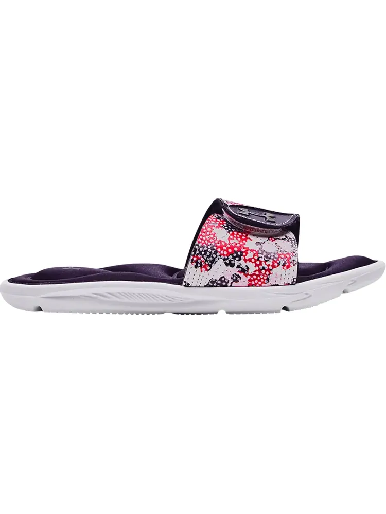 Сандалии Under Armour Wmns Ignite 6 Graphic Strap Slide Floral Camo — изображение 1 из 1, фиолетовый