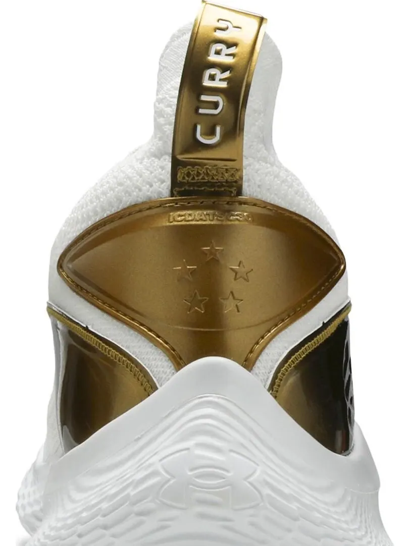 Кроссовки Curry Flow 8 Gold Blooded — изображение 7 из 8, белый