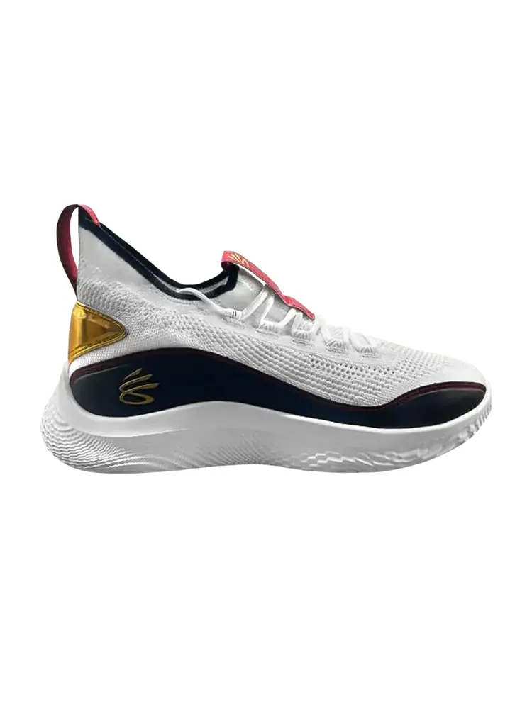 Кроссовки Curry Brand Curry 8 TB 'White Black Gold' — изображение 1 из 1, белый