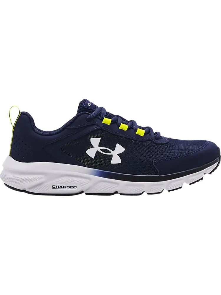 Кроссовки Under Armour Charged Assert 9 Midnight Navy Yellow Ray — изображение 1 из 1, синий