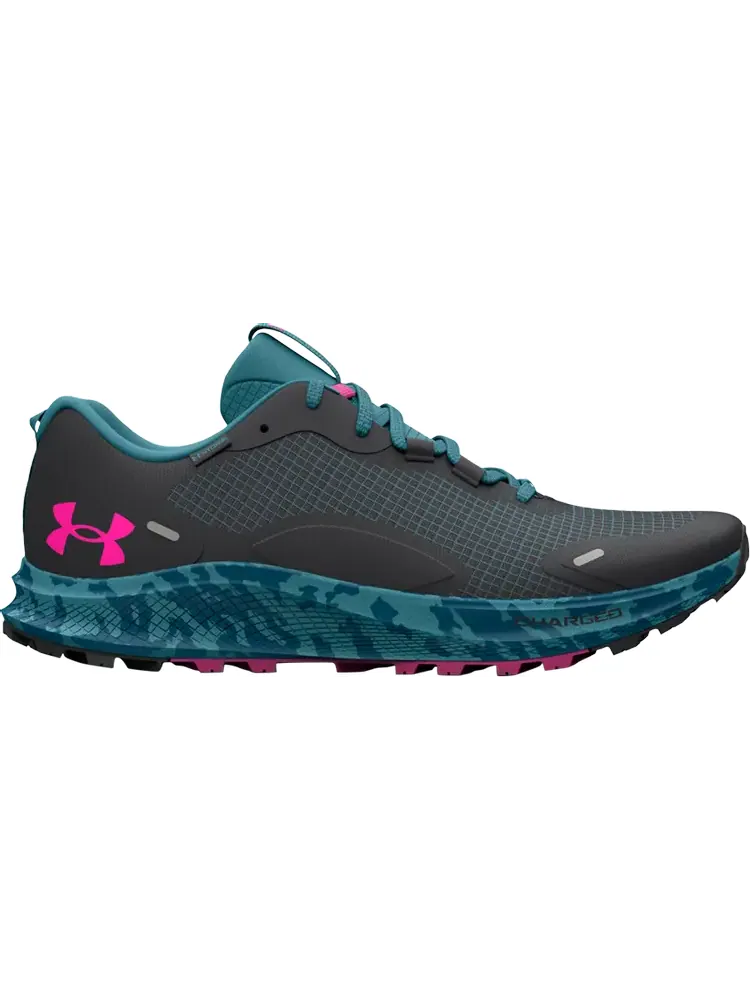 Кроссовки Under Armour Wmns Charged Bandit Trail 2 Grey Still Water Camo — изображение 1 из 1, серый