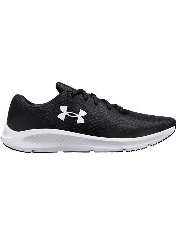 Кроссовки Under Armour Charged Pursuit 3 Black White — изображение 1 из 1, черный