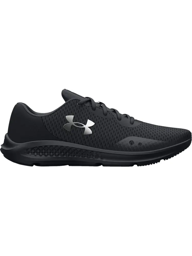 Кроссовки Under Armour Wmns Charged Pursuit 3 Black Metallic Silver — изображение 1 из 1, черный